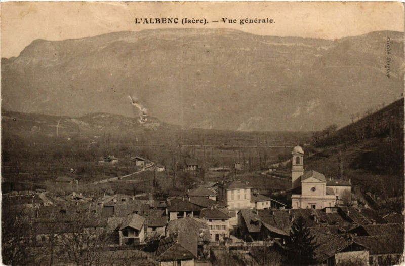 Carte postale ancienne L'Albenc - Vue générale à L'Albenc