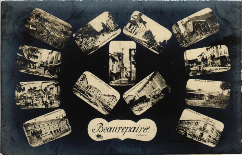 Carte postale ancienne Beaurepaire à Beaurepaire