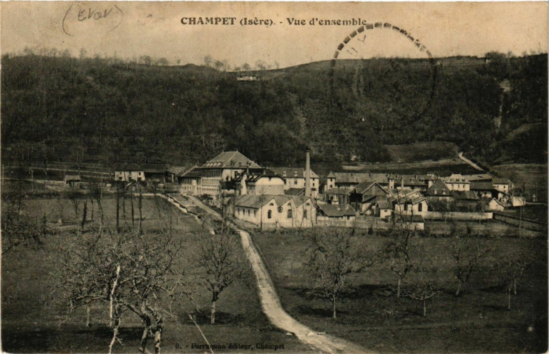 Carte postale ancienne Champet - Vue d'ensemble