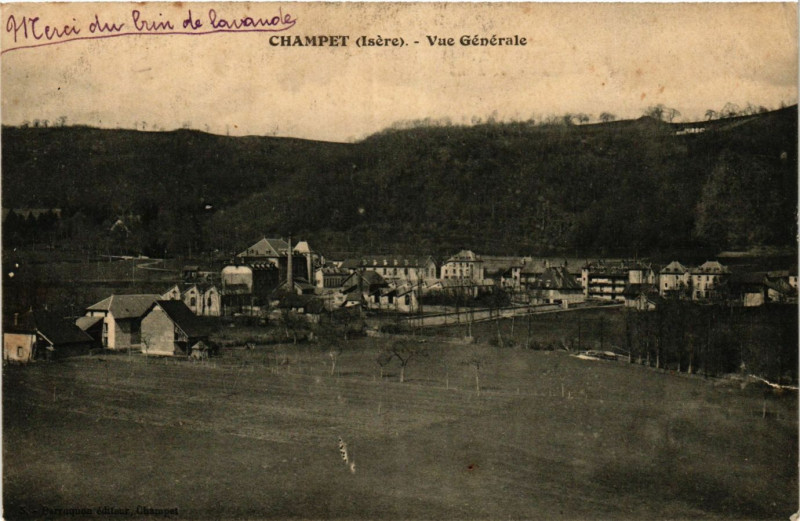 Carte postale ancienne Champet - Vue générale