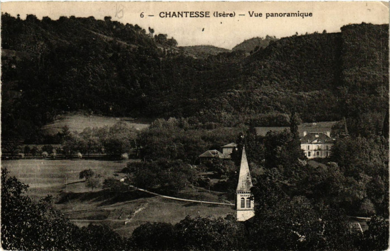 Carte postale ancienne Chantesse - Vue panoramique à Chantesse
