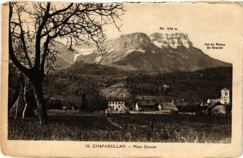 Carte postale ancienne Chapareillan - Mont Granier à Chapareillan
