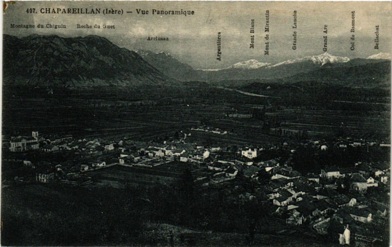 Carte postale ancienne Chapareillan - Vue Panoramique à Chapareillan
