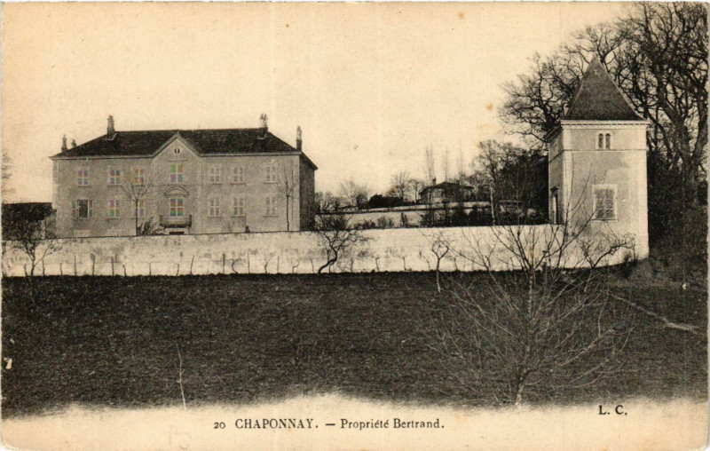 Carte postale ancienne Chaponnay - Propriete Bertrand