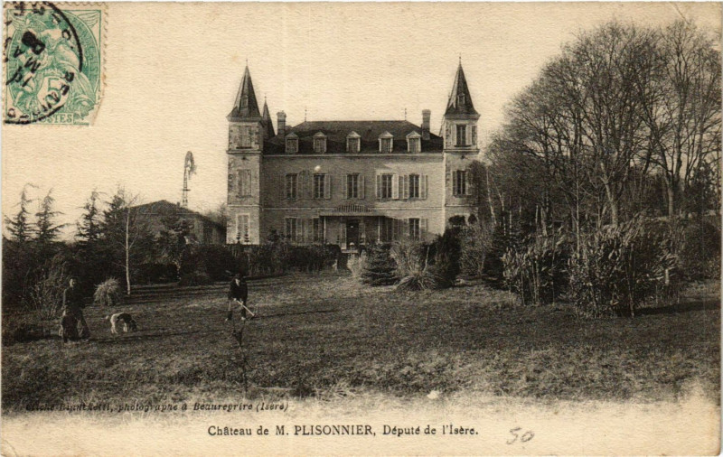 Carte postale ancienne Chateau de M.Plissonnier Depute de l'Isere