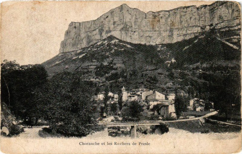 Carte postale ancienne Cloranche et les Rochers de Presle à Roche