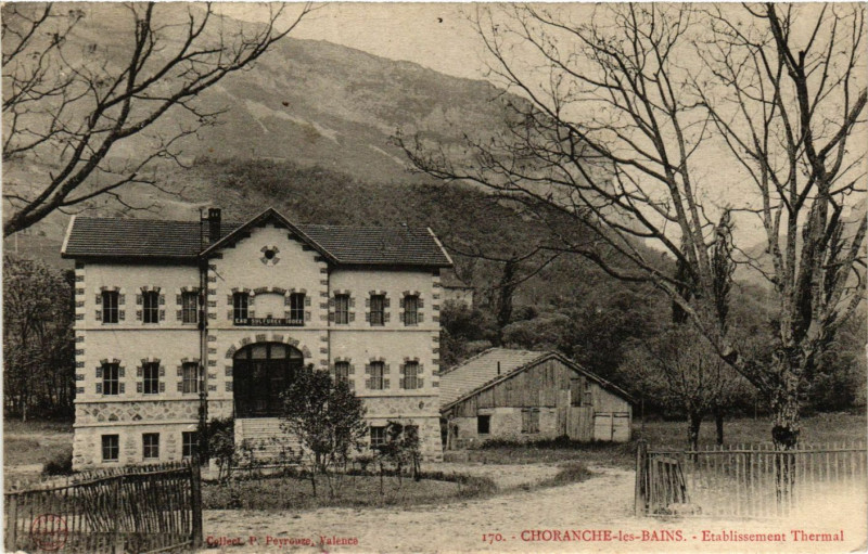 Carte postale ancienne Cloranche-les-Bains - Etablissement Thermal