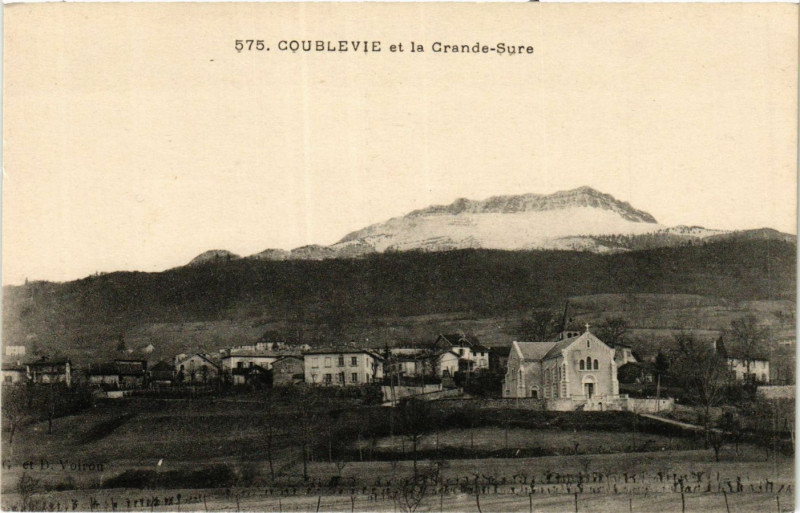 Carte postale ancienne Coublevie et la Grande-Sure à Coublevie