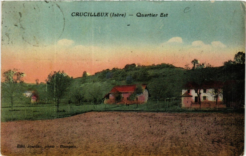 Carte postale ancienne Crucilleux - Quartier Est