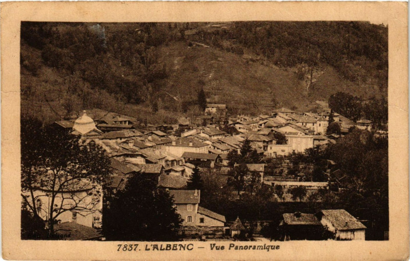 Carte postale ancienne L'Albenc - Vue panoramique à L'Albenc