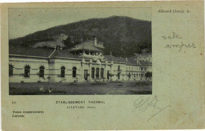 Carte postale ancienne Allevard - le - Etablissement Thermal - Allevard - à Allevard