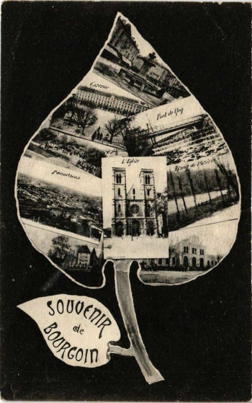 Carte postale ancienne Souvenir de Bourgoin