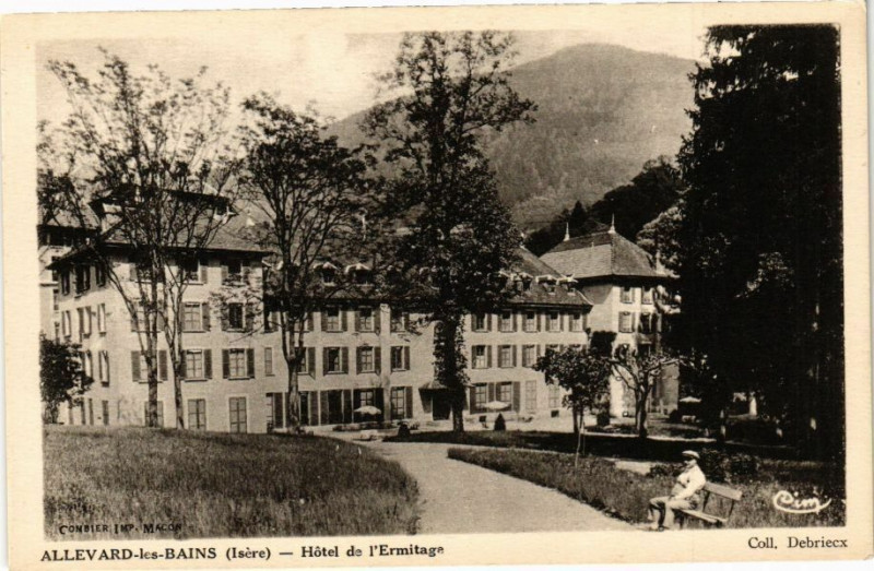 Carte postale ancienne Allevard-les-Bains - Hotel de l'Ermitage à Allevard
