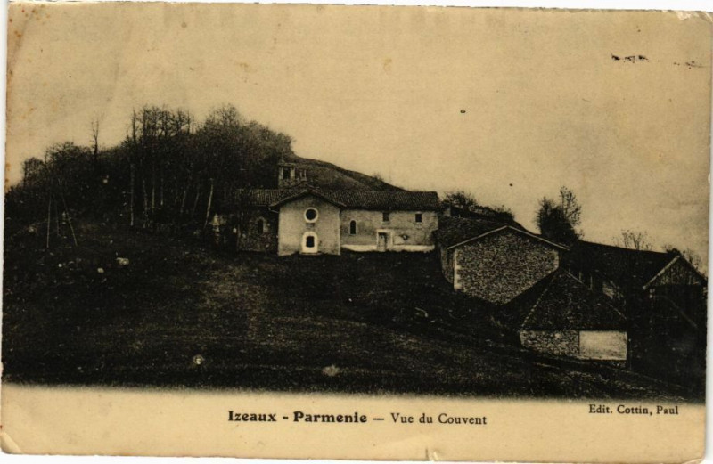 Carte postale ancienne Izeaux Parmente - Vue du Couvent à Izeaux