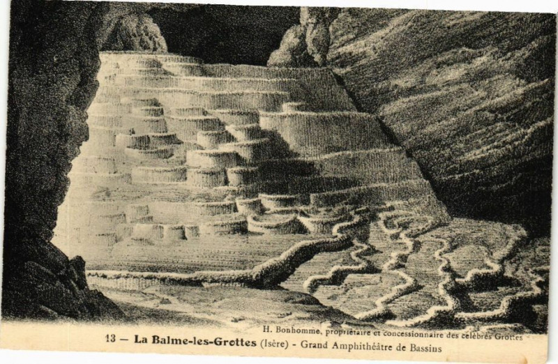 Carte postale ancienne La Balme-les-Grottes - Grand Amphitheatre de Bassin à La Balme-les-Grottes