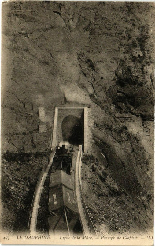 Carte postale ancienne Le Dauphiné - Ligne de La Mure - Passage de Clapisse à La Mure