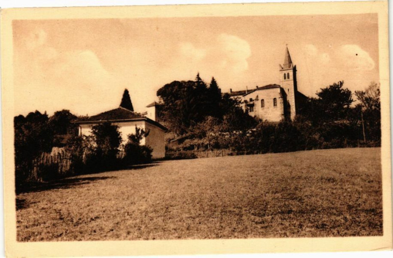 Carte postale ancienne Les Env. de Bourgoin - Village de Maubec - Quartier à Maubec