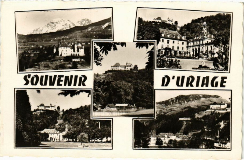 Carte postale ancienne Souvenir d' Uriage-les-Bains