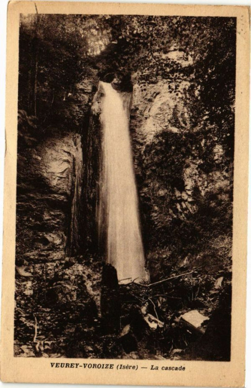 Carte postale ancienne Veurey-Voroize - La Cascade à Veurey-Voroize