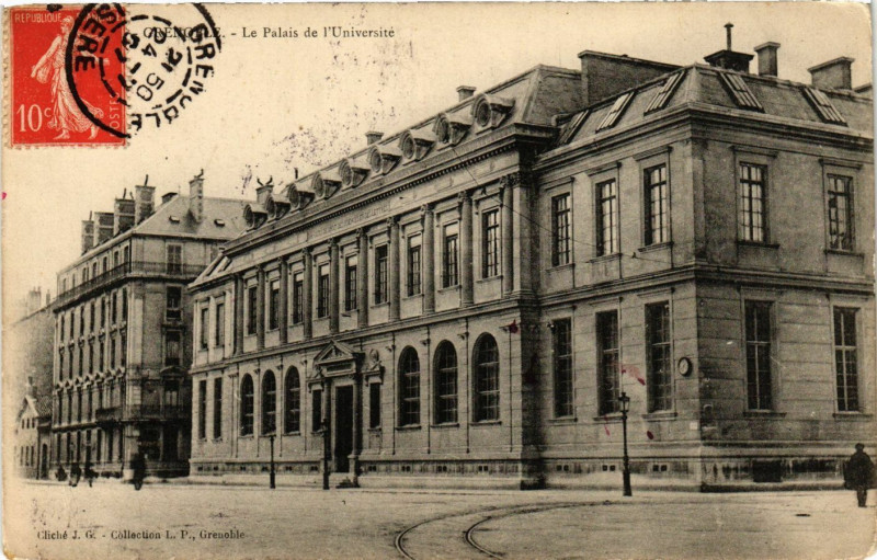 Carte postale ancienne Grenoble - Le Palais de l'Universite à Grenoble
