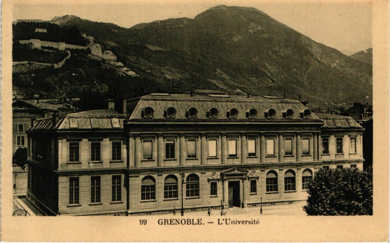 Carte postale ancienne Grenoble - L'Universite à Grenoble