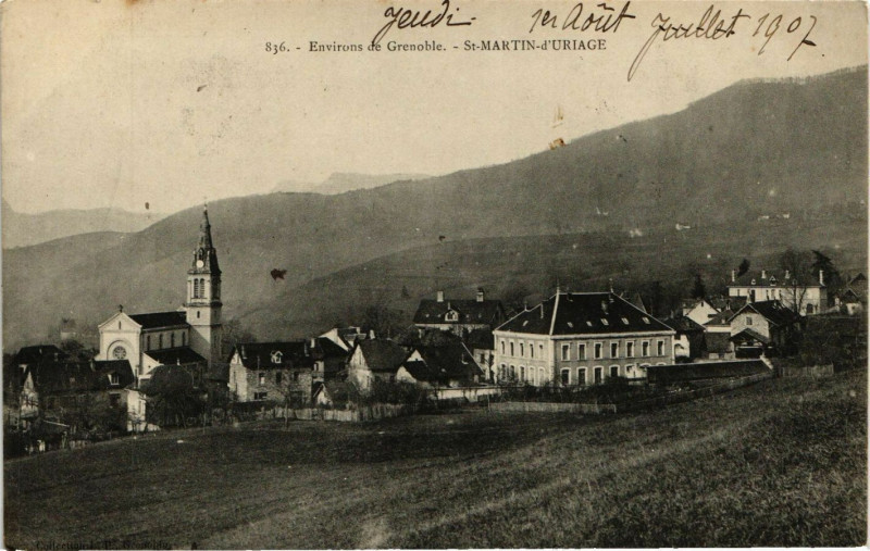 Carte postale ancienne Env. de Grenoble - St-Martin d'Uriage à Grenoble