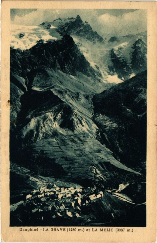 Carte postale ancienne Dauphiné - La Meije