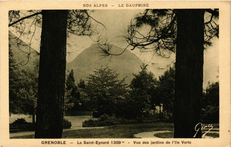 Carte postale ancienne Grenoble - Le St-Eynard à Grenoble