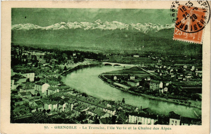 Carte postale ancienne Grenoble - La Tronche à Grenoble