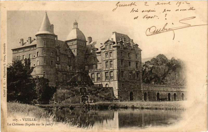 Carte postale ancienne Vizille - Le Chateau à Vizille