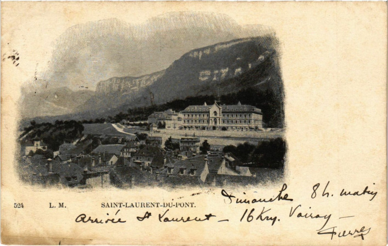 Carte postale ancienne Saint-Laurent-du-Pont à Saint-Laurent-du-Pont