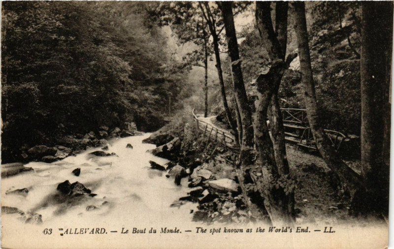 Carte postale ancienne Allevard - Le Bout du Monde à Allevard