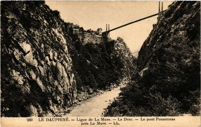 Carte postale ancienne Le Dauphiné - Ligne de La Mure à La Mure