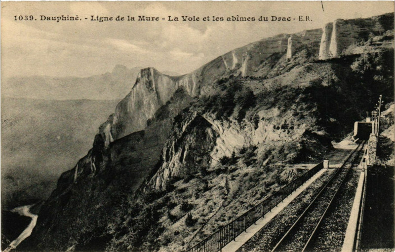 Carte postale ancienne Dauphiné - Ligne de La Mure à La Mure