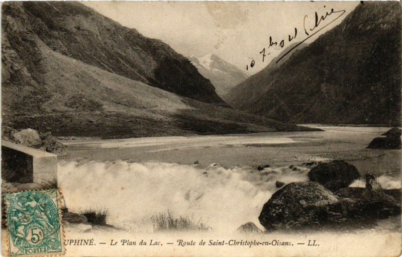 Carte postale ancienne Dauphiné - Le Plan du Lac à Plan