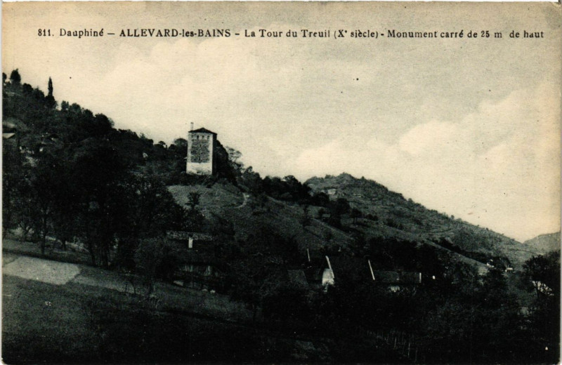 Carte postale ancienne Dauphiné - Allevard-les-Bains à Allevard