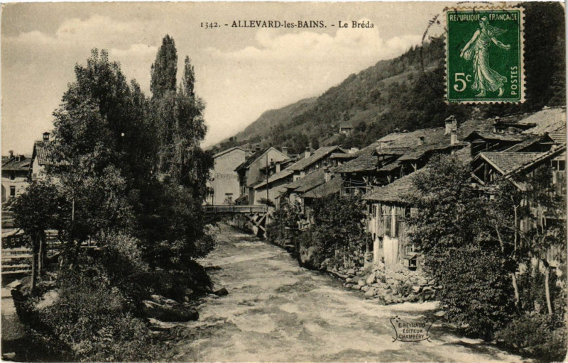 Carte postale ancienne Allevard-les-Bains - Le Breda à Allevard