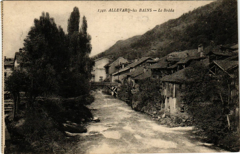 Carte postale ancienne Allevard-les-Bains - Le Breda à Allevard