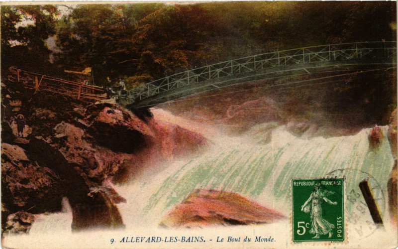 Carte postale ancienne Allevard-les-Bains - Le Bout du Monde à Allevard