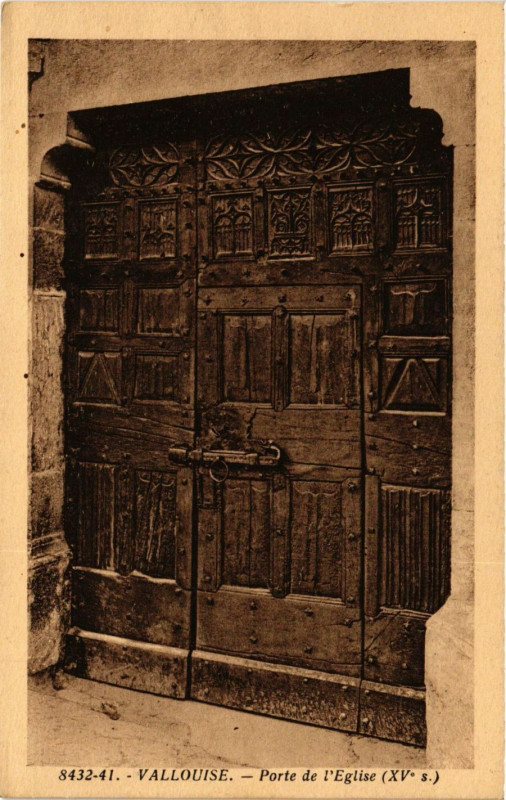 Carte postale ancienne Vallouise - Porte de l'Eglise