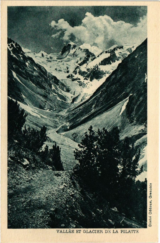 Carte postale ancienne Vallée et Glacier de la Pilatte