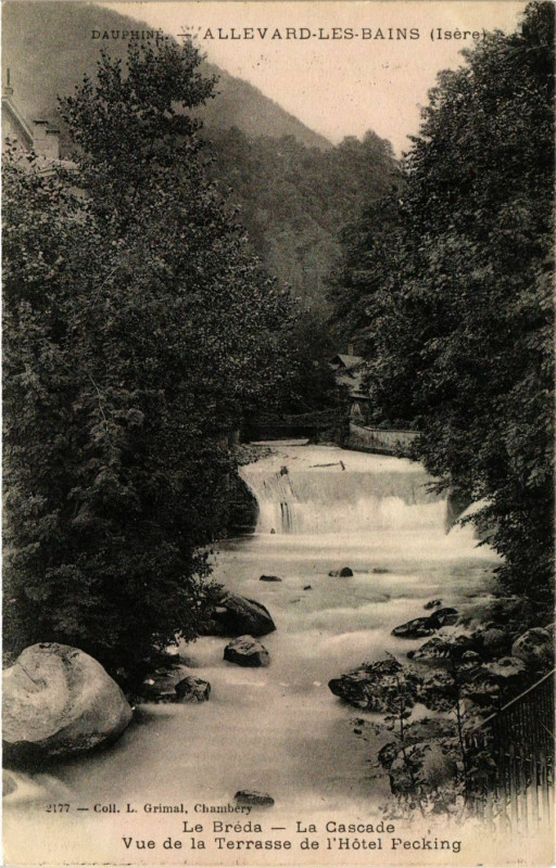 Carte postale ancienne Dauphiné - Allevard-les-Bains à Allevard
