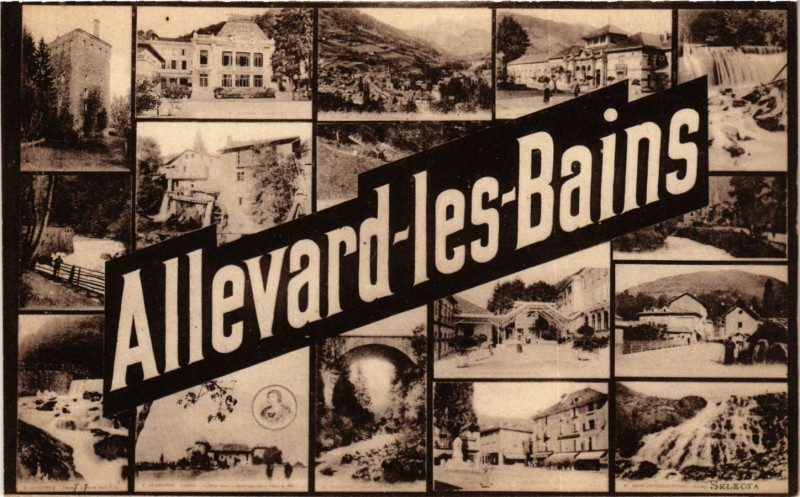 Carte postale ancienne Allevard-les-Bains à Allevard