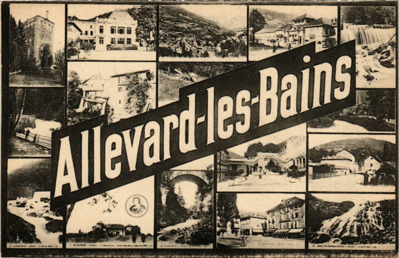 Carte postale ancienne Allevard-les-Bains à Allevard