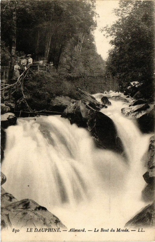 Carte postale ancienne Allevard - Le Bout du Monde à Allevard
