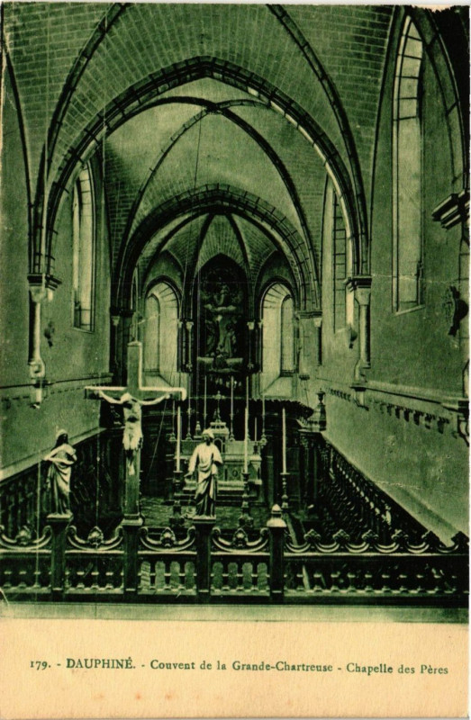 Carte postale ancienne Dauphiné - Couvent de la Grande-Chartreuse