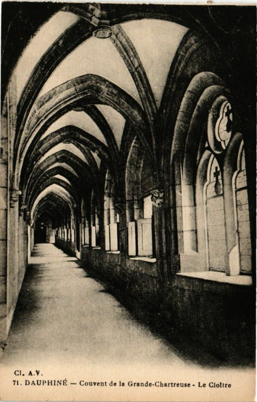 Carte postale ancienne Dauphiné - Couvent de la Grande-Chartreuse