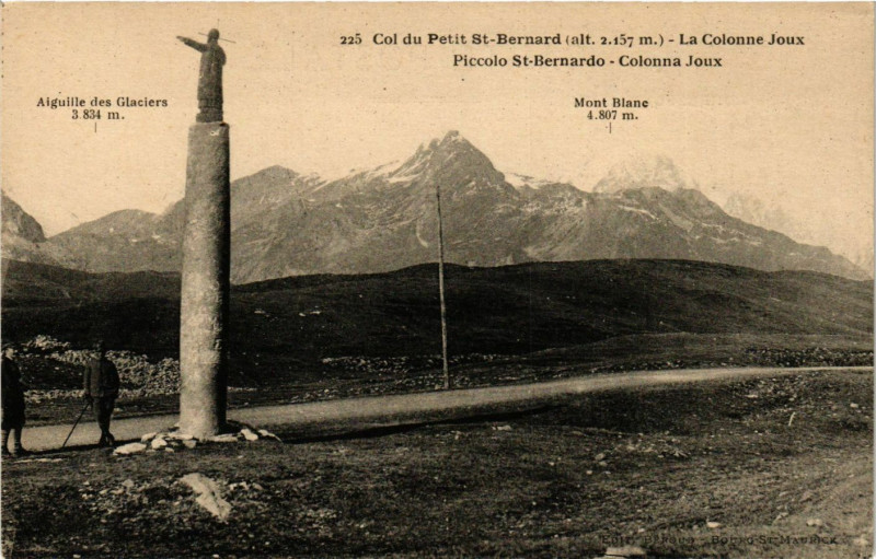Carte postale ancienne Col du Petit Saint-Bernard