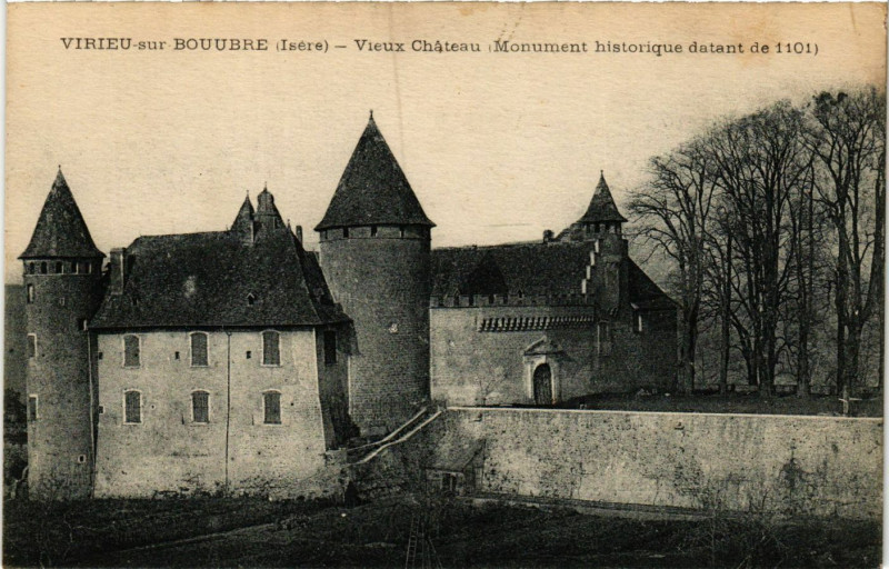 Carte postale ancienne Virieu sur Bouure - Vieux Chateau