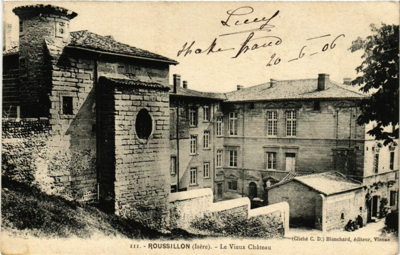 Carte postale ancienne Roussillon - Le Vieux Chateau à Roussillon